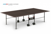 теннисный стол olympic outdoor без сетки - стол с влагостойким покрытием для открытых площадок