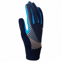 перчатки для бега nike men's elite storm fit tech run glove black/blue hero/laser orange